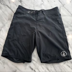 Vintage Volcom Black Swim Board Shorts
